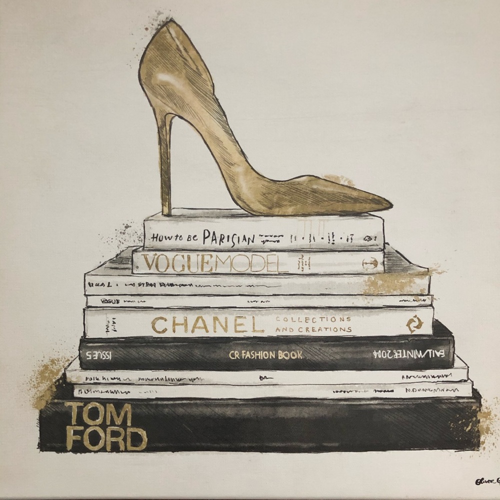 OLIVER GAL Le Plasir de la Mode 16x16 Canvas Art